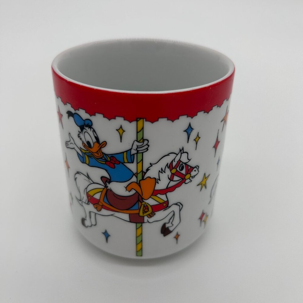 VTG Disneyland Walt Disney Mickey & Friends Carousel Ceramic Coffee‎ Mug Japan - Picture 8 of 8
